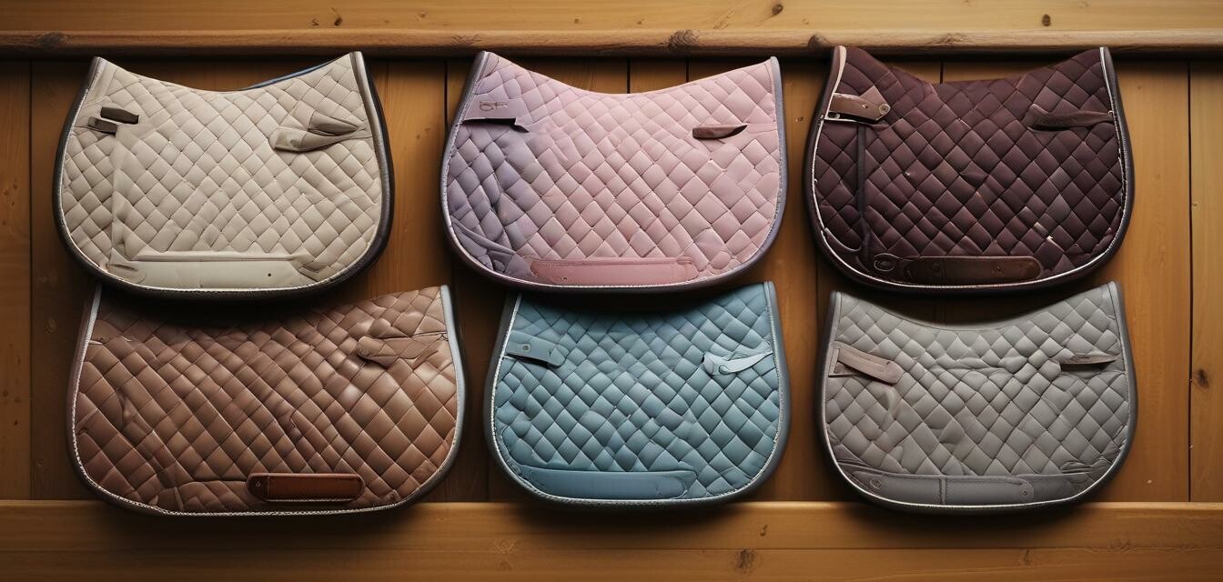 Saddle Pads Comparison Image