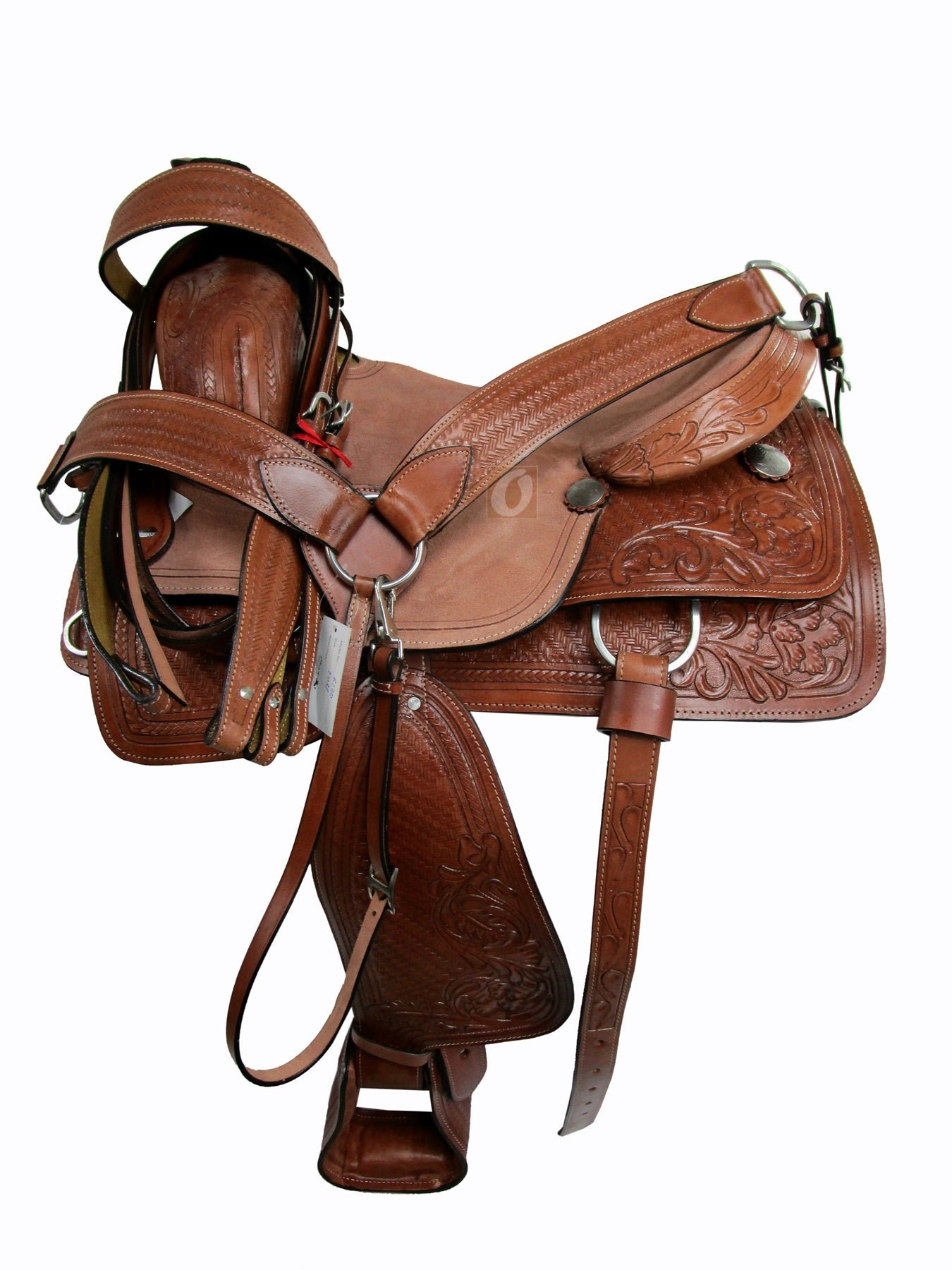 Western Trail Saddle Horse Pleasure Hard Seat Rough Out 15 16 17 18