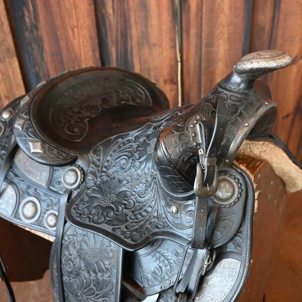 Lichtenberger Ferguson vintage saddle, CA – Vintage Western Saddle - Image 3