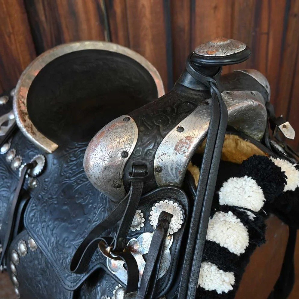 1930s–1940s Antique Show Parade Saddle – Vintage Western Collectible - Image 3