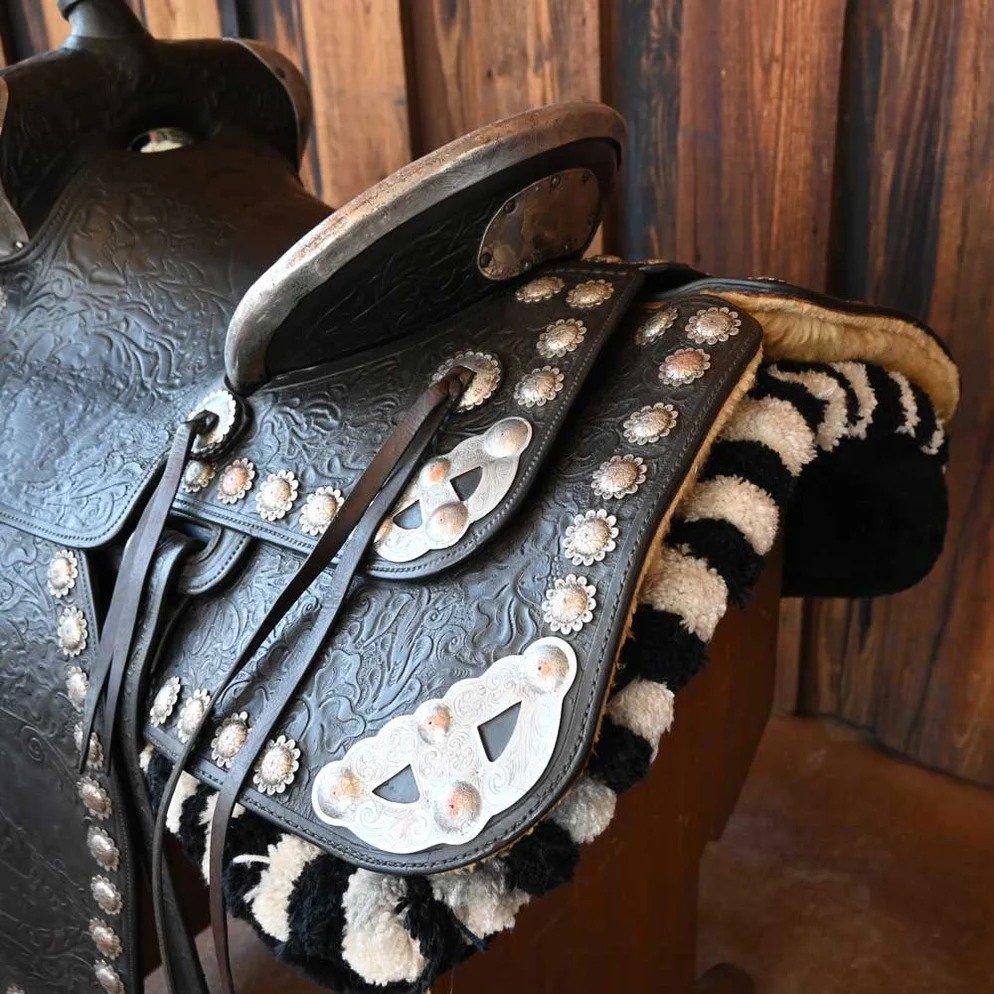 1930s–1940s Antique Show Parade Saddle – Vintage Western Collectible - Image 4