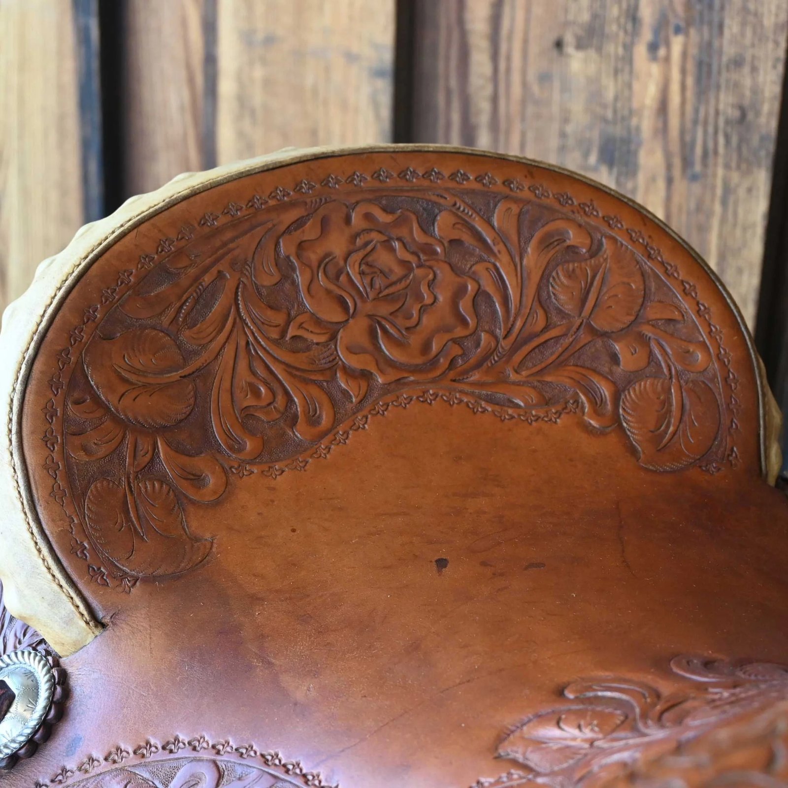 Antique Bob Marrs Western Saddle – Handcrafted Texas Collectible - Image 6