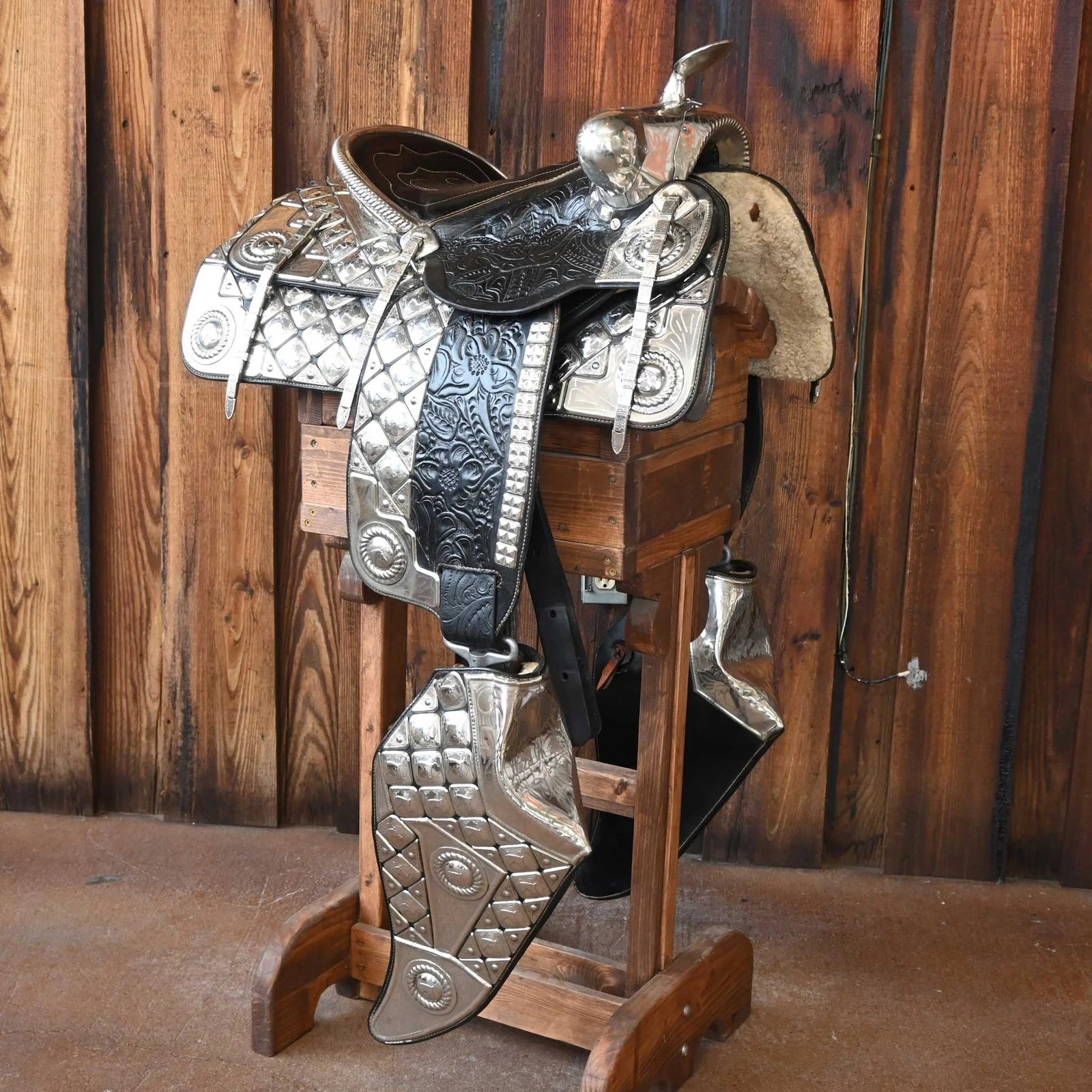 Antique Ted Flowers Parade Saddle – Vintage Western Collectible