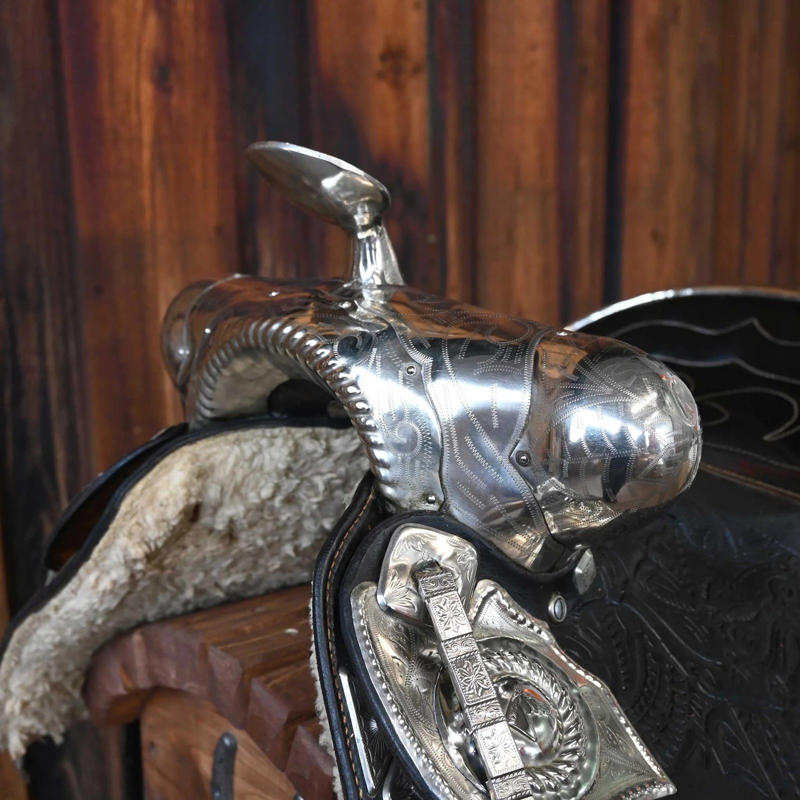 Antique Ted Flowers Parade Saddle – Vintage Western Collectible - Image 8